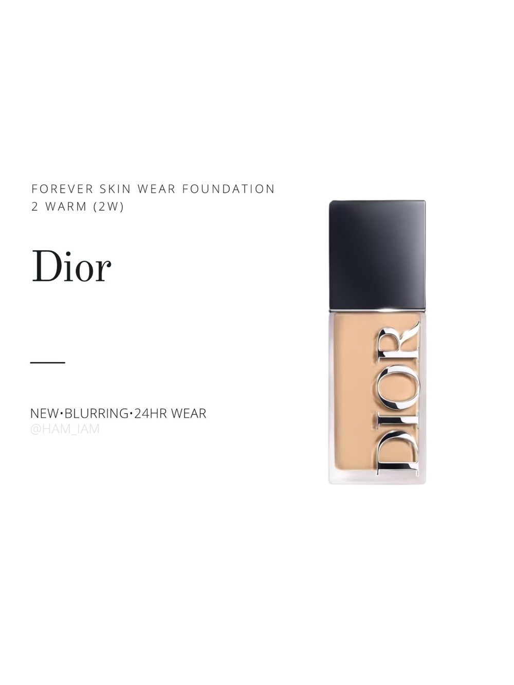 NEW Dior Forever Skin Wear Foundation - 2W 2 Warm